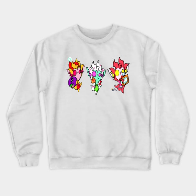 Dancing Krampuses Holiday Shirt Crewneck Sweatshirt by SewGeekGirl